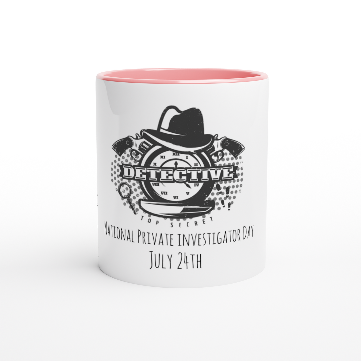 White 11oz Ceramic Mug with Color Inside - National PI Day