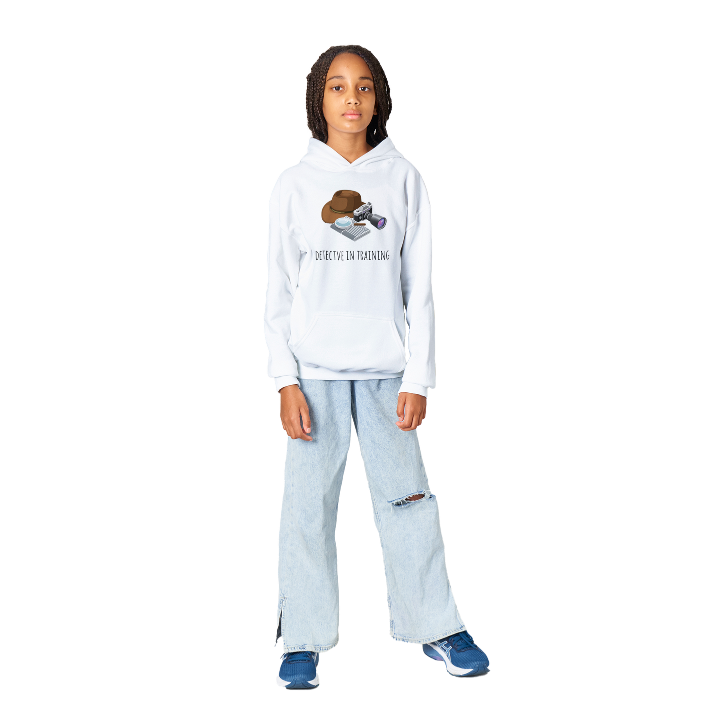 Classic Kids Pullover Hoodie - Detective In Training