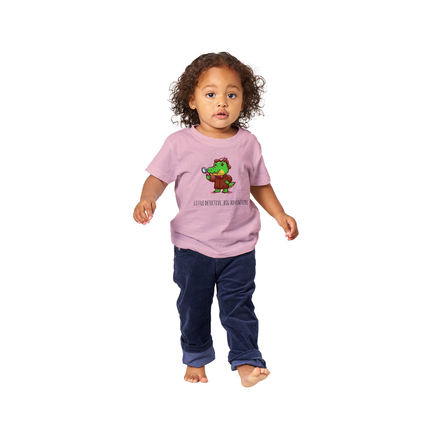 Classic Baby Crewneck T-shirt - Little Detective, Big Adventures