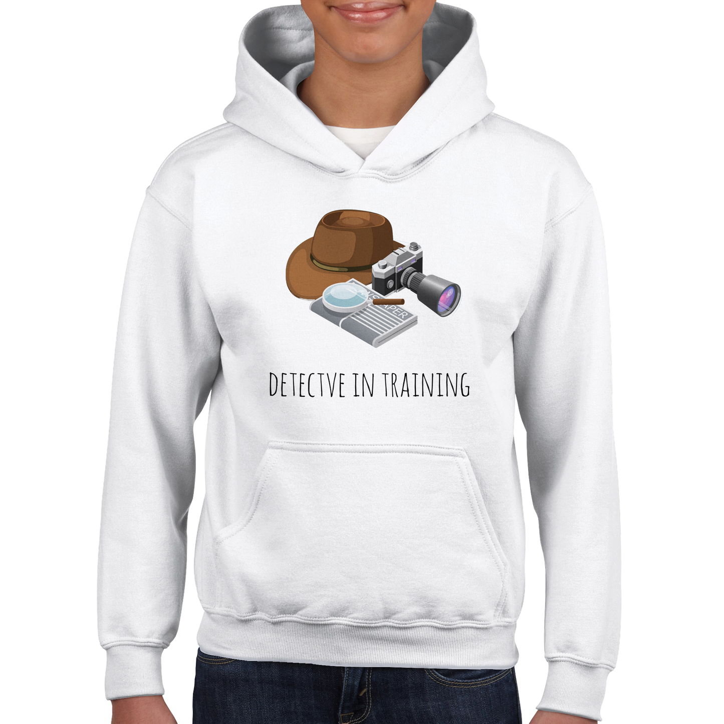 Classic Kids Pullover Hoodie - Detective In Training
