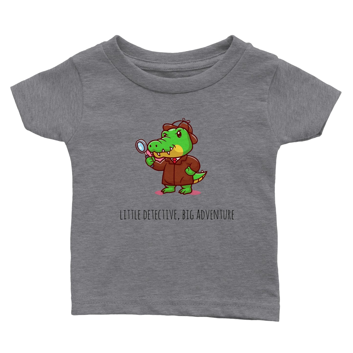 Classic Baby Crewneck T-shirt - Little Detective, Big Adventures