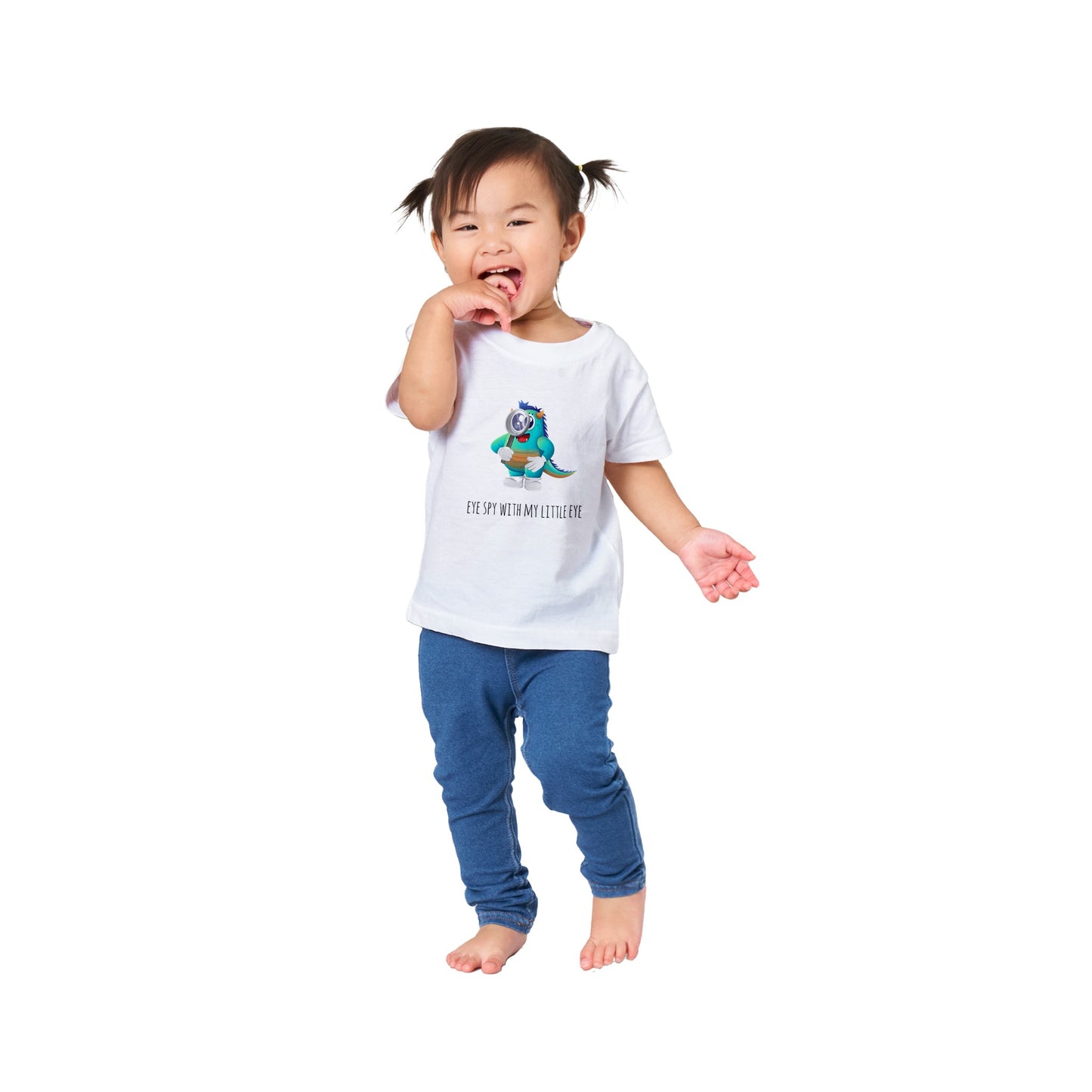 Classic Baby Crewneck T-shirt - Eye Spy With My Little Eye