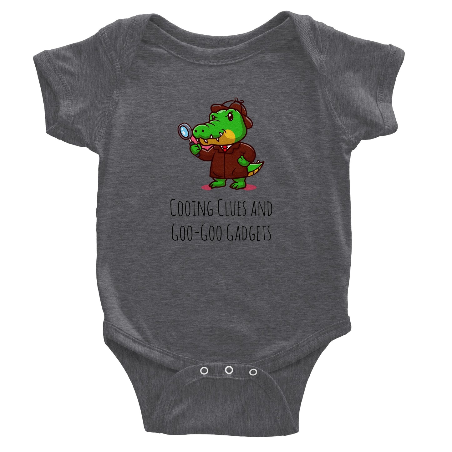 Classic Baby Short Sleeve Bodysuit - Cooing Clues And Goo-Goo Gadgets
