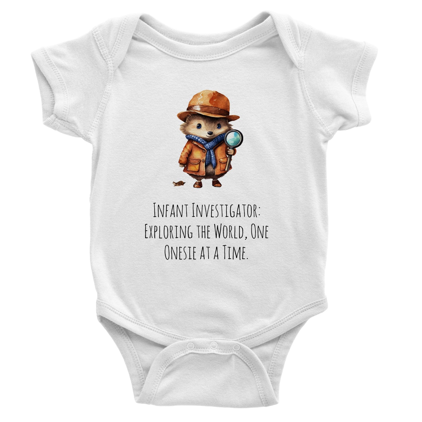 Classic Baby Short Sleeve Bodysuit - Infant Investigator: Exploring The World