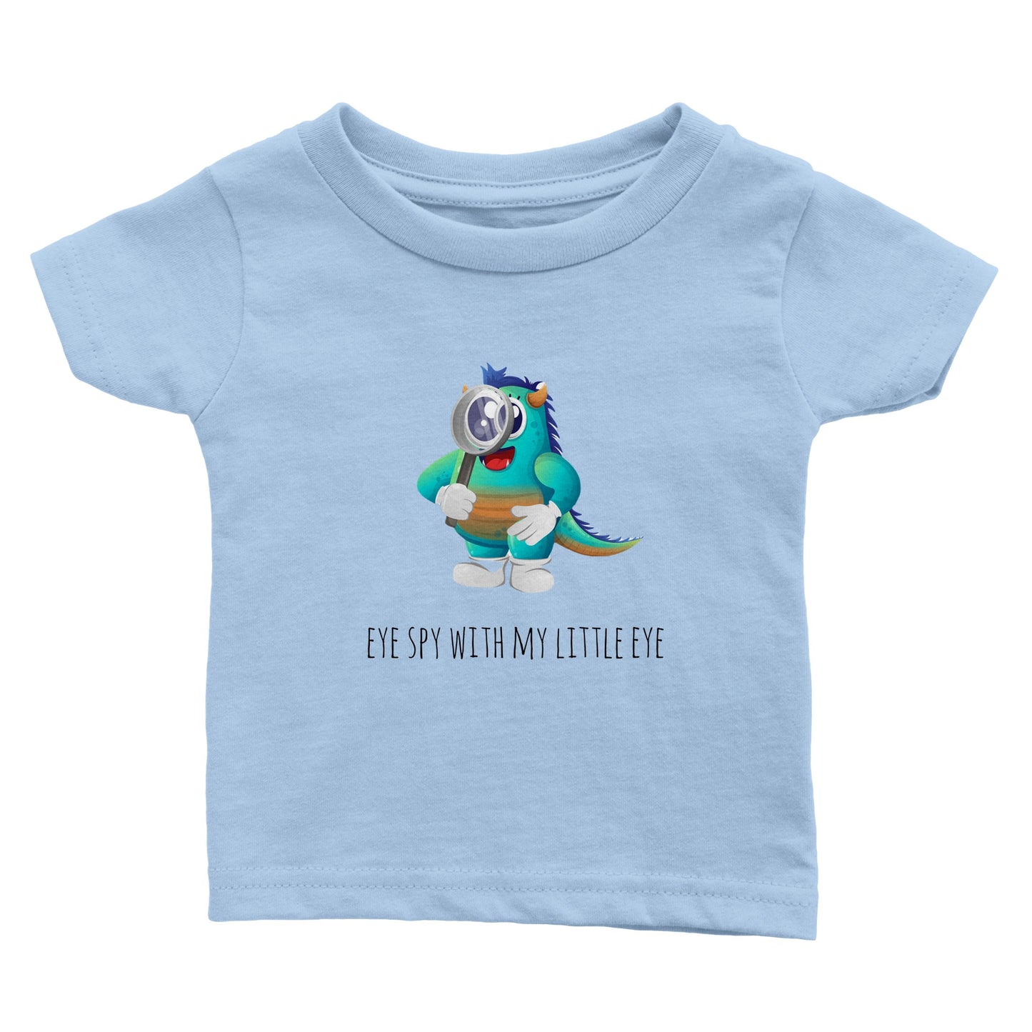 Classic Baby Crewneck T-shirt - Eye Spy With My Little Eye