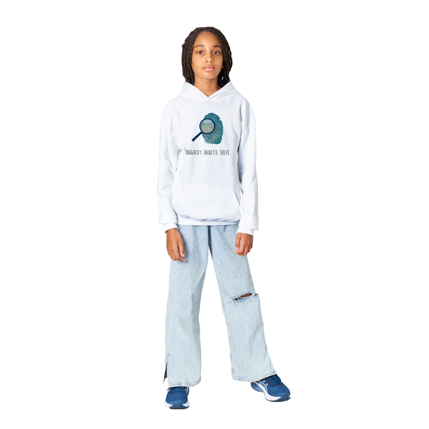 Classic Kids Pullover Hoodie - Magnify. Analyze. Solve.