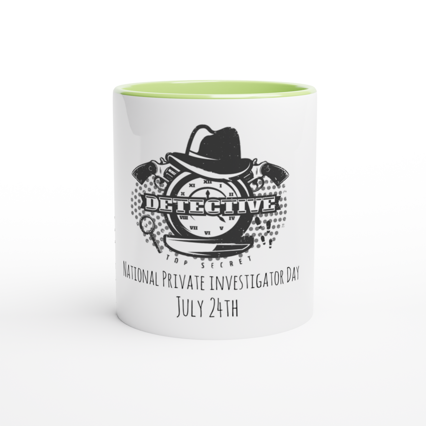 White 11oz Ceramic Mug with Color Inside - National PI Day