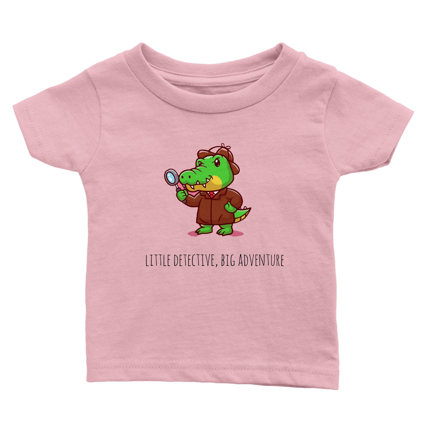 Classic Baby Crewneck T-shirt - Little Detective, Big Adventures
