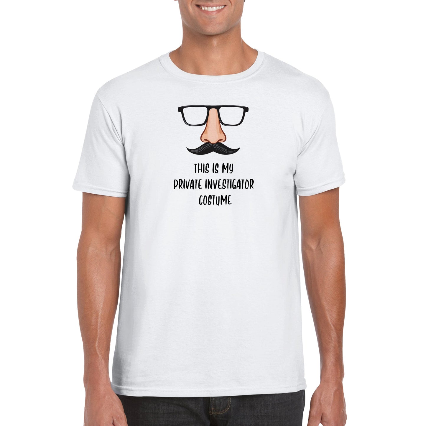 Short-Sleeve Unisex Crewneck T-shirt - This Is My Private Investigator Costume.