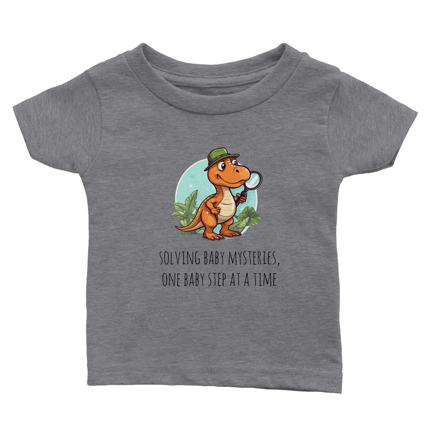 Classic Baby Crewneck T-shirt - Solving Baby Mysteries, One Baby Step At A Time