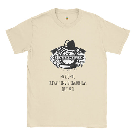 Short-Sleeve Unisex Crewneck T-shirt - National Private Investigator Day July 24th