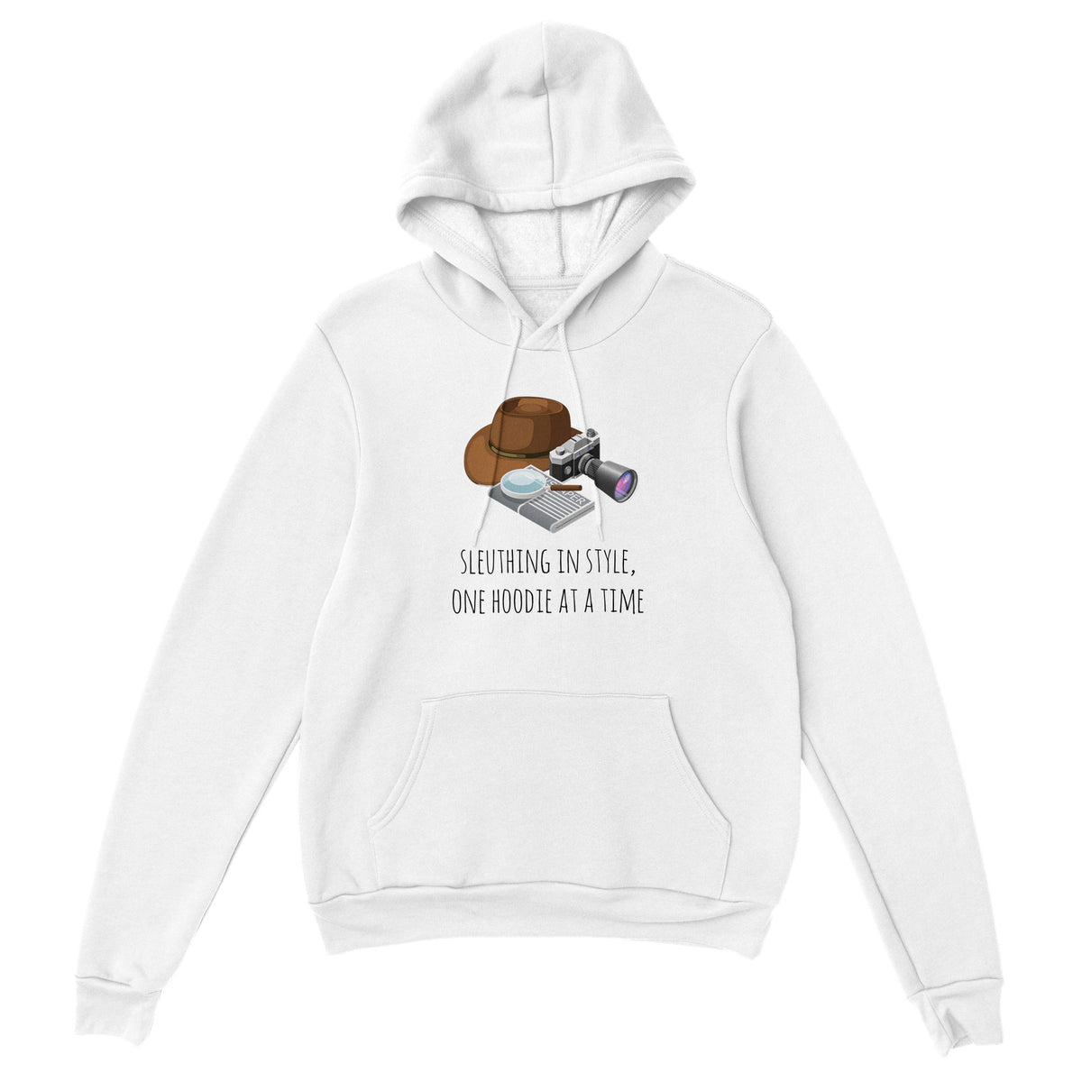 Classic Unisex Pullover Hoodie - Sleuthing In Style, One Hoodie At 