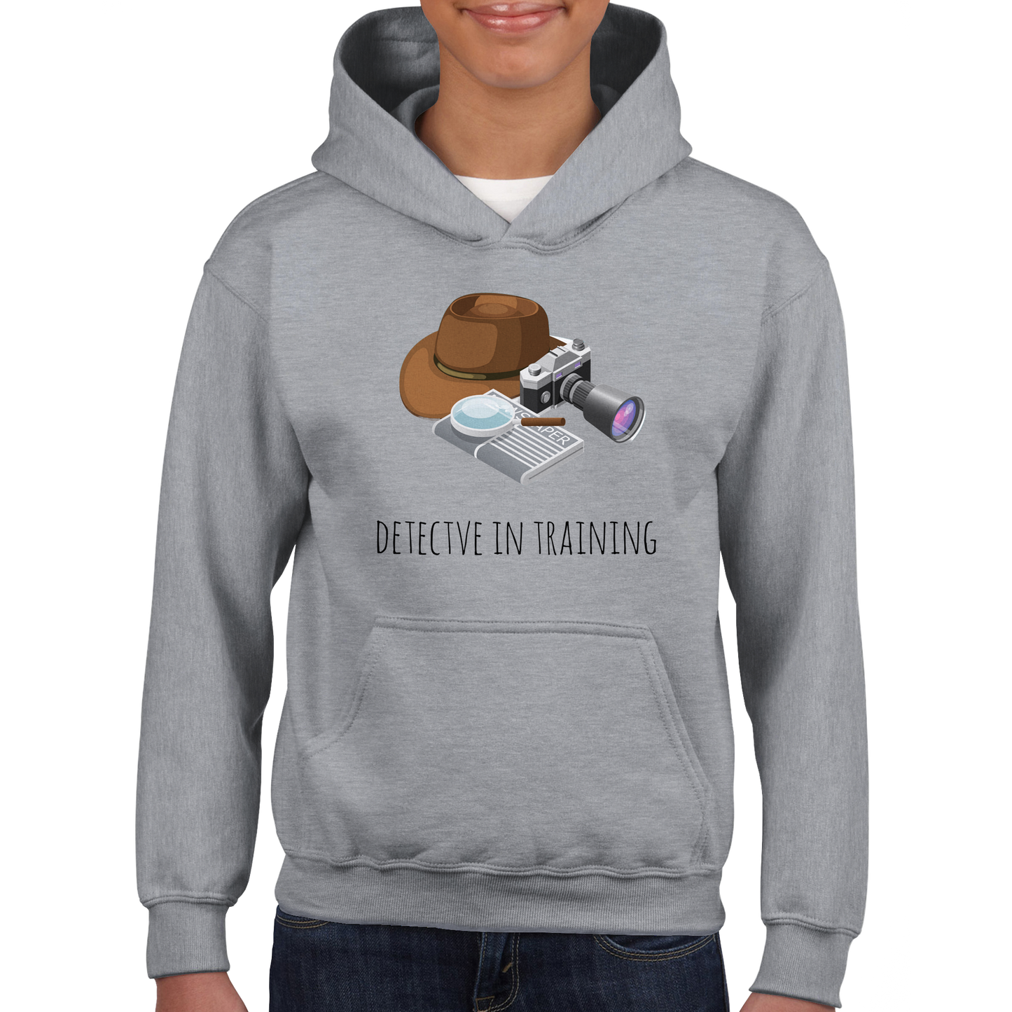 Classic Kids Pullover Hoodie - Detective In Training