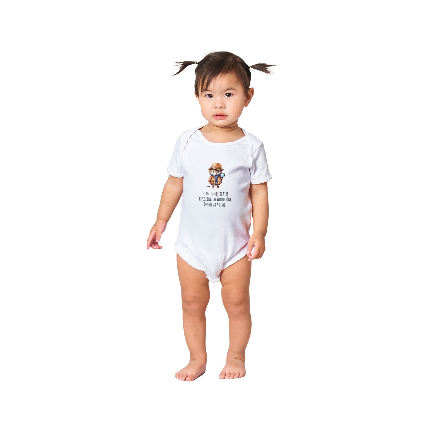 Classic Baby Short Sleeve Bodysuit - Infant Investigator: Exploring The World