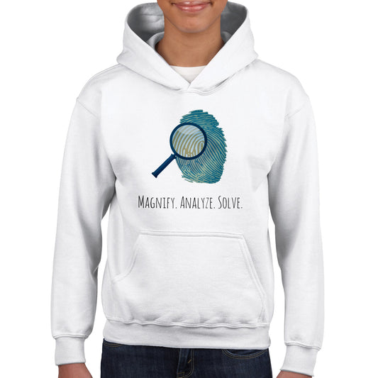 Classic Kids Pullover Hoodie - Magnify. Analyze. Solve.