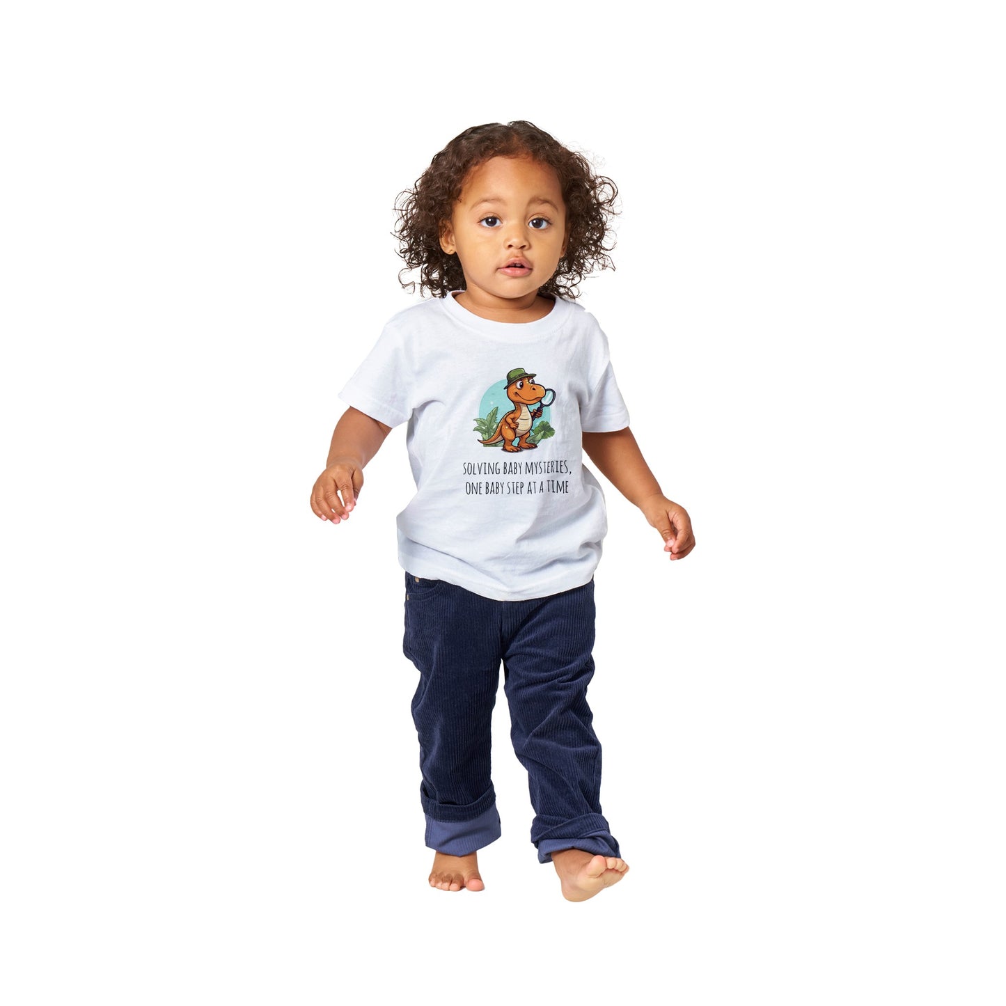 Classic Baby Crewneck T-shirt - Solving Baby Mysteries, One Baby Step At A Time