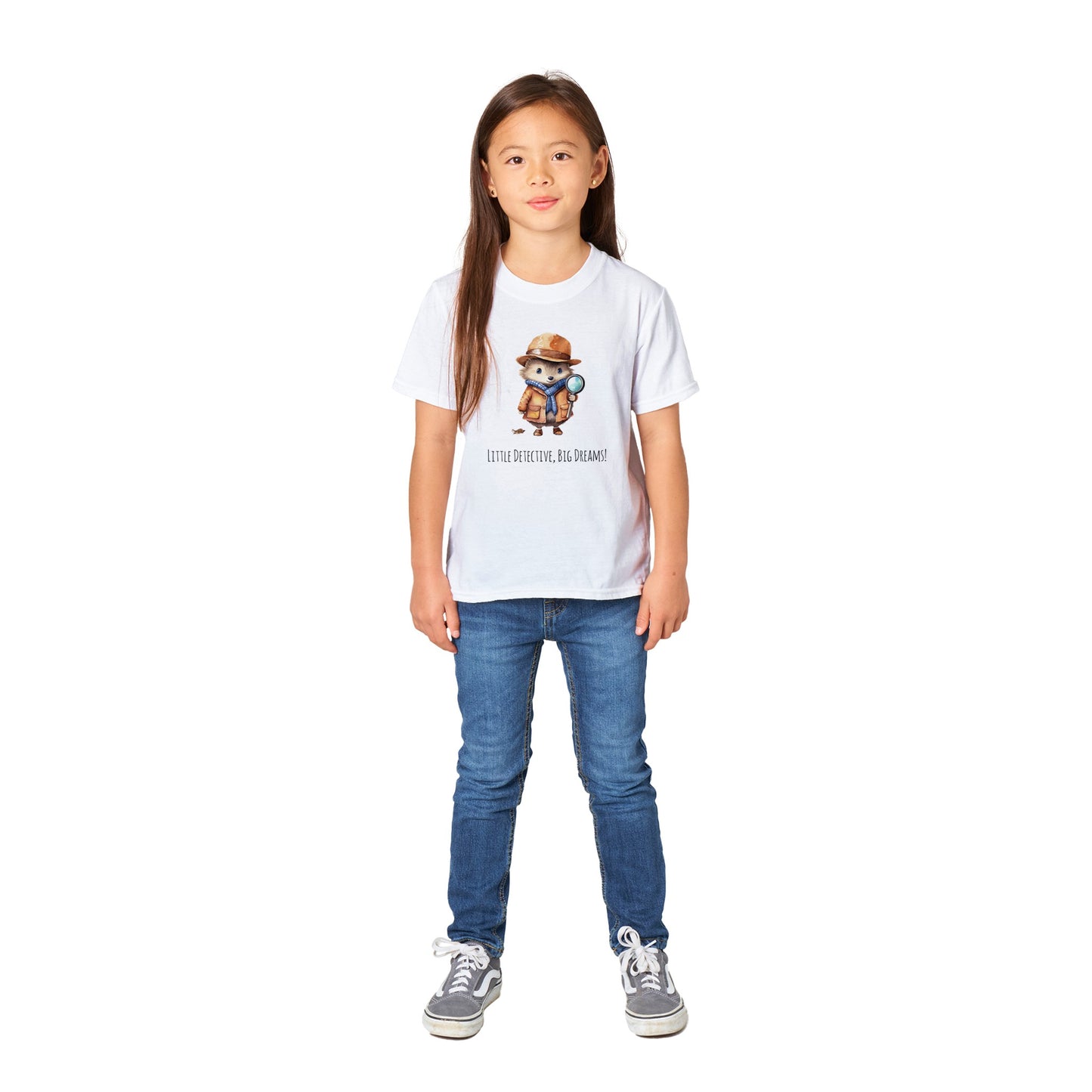 Classic Kids Crewneck T-shirt - Little Detective, Big Dreams!